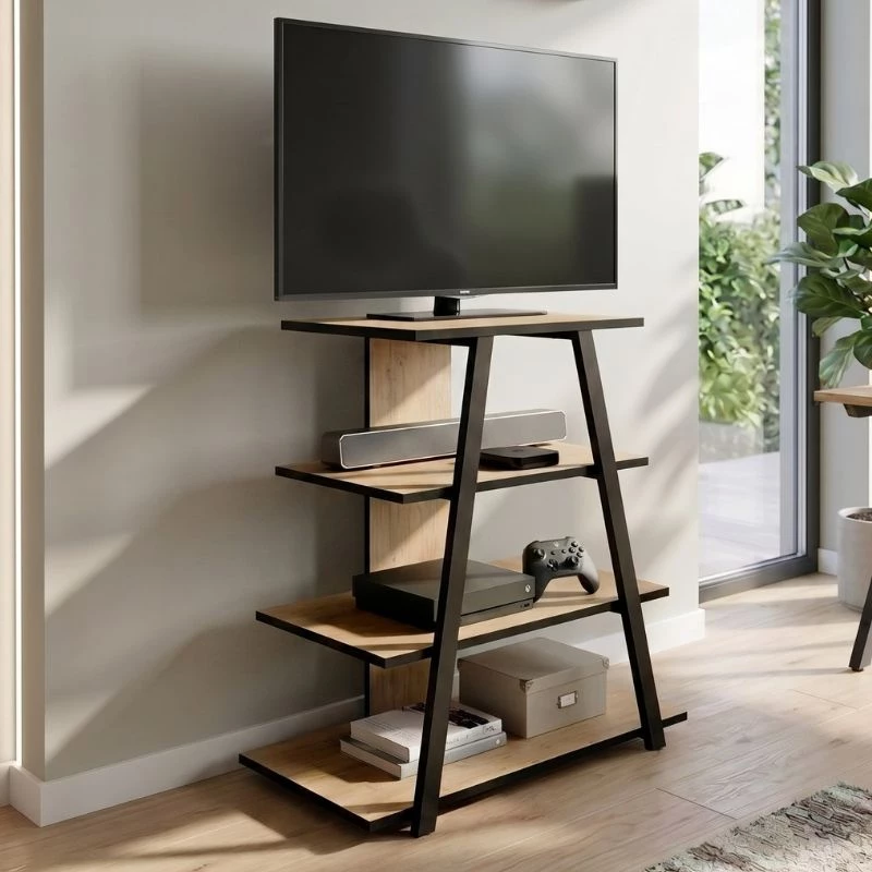 Έπιπλο τηλεόρασης Lyno χρώμα sapphire oak 70,4x54x80εκ.
