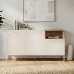 Μπουφές Cailin χρώμα sandstone - sepet oak 140x41,8x80εκ.