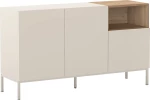 Μπουφές Cailin χρώμα sandstone - sepet oak 140x41,8x80εκ.