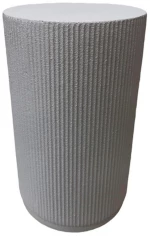 STYLOS SIDE TABLE ΛΕΥΚΟ 34x34x58cm
