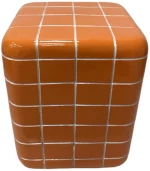 CUBIX SIDE TABLE ΚΑΦΕ 33.5x33.5x41cm