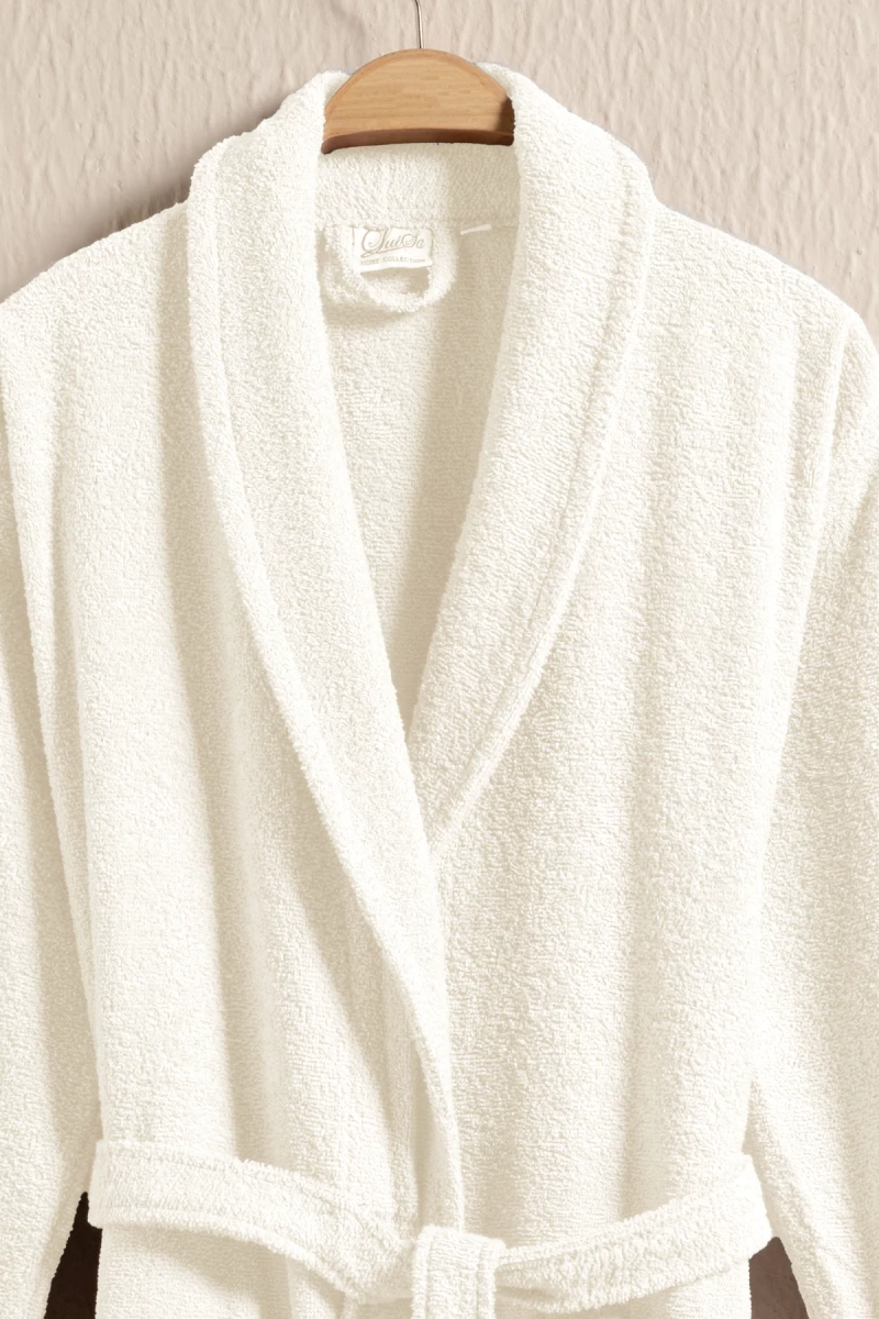Stewehome Μπουρνούζι unisex με γιακά σάλι από 100% βαμβάκι (M)