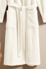Stewehome Μπουρνούζι unisex με γιακά σάλι από 100% βαμβάκι (M)