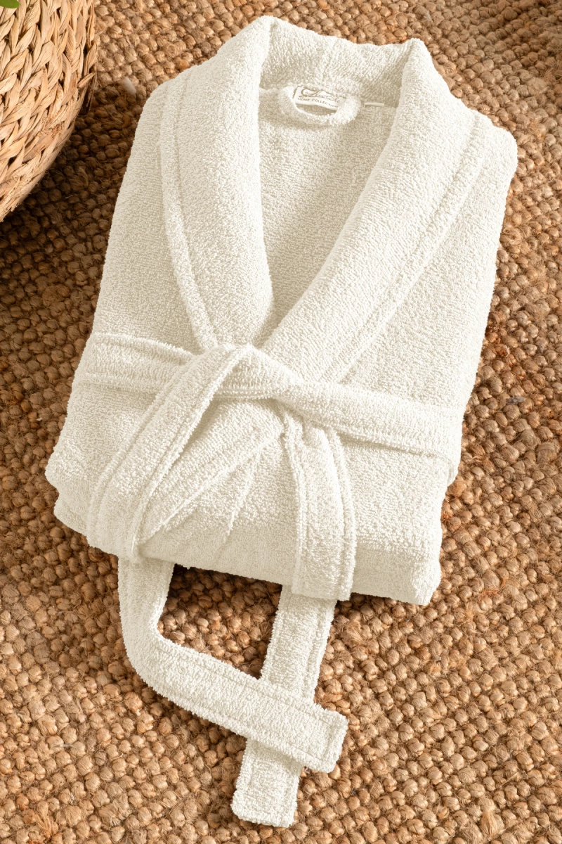 Stewehome Μπουρνούζι unisex με γιακά σάλι από 100% βαμβάκι (M)