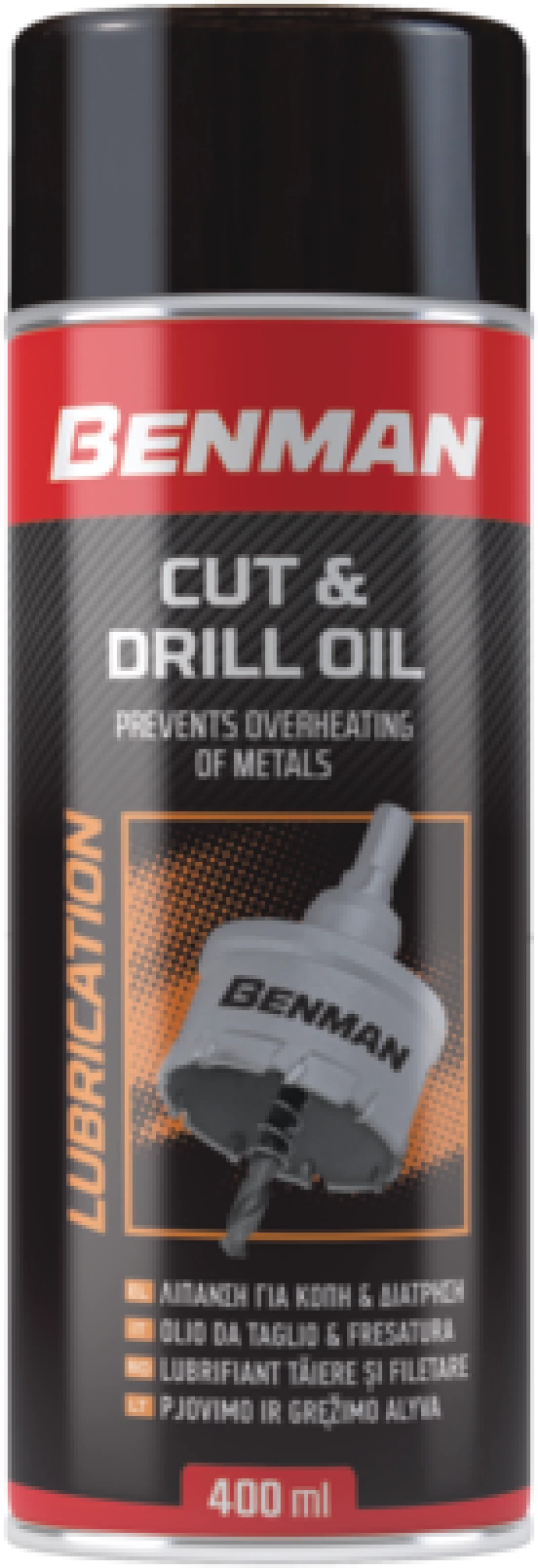 Σπρέι Λίπανσης για Κοπή & Διάτρηση 400ml Benman 28587