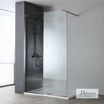 Διαχωριστικό Ντους Devon Iwis Walk In IW60C-411 70cm Χ 200cm Black Brushed