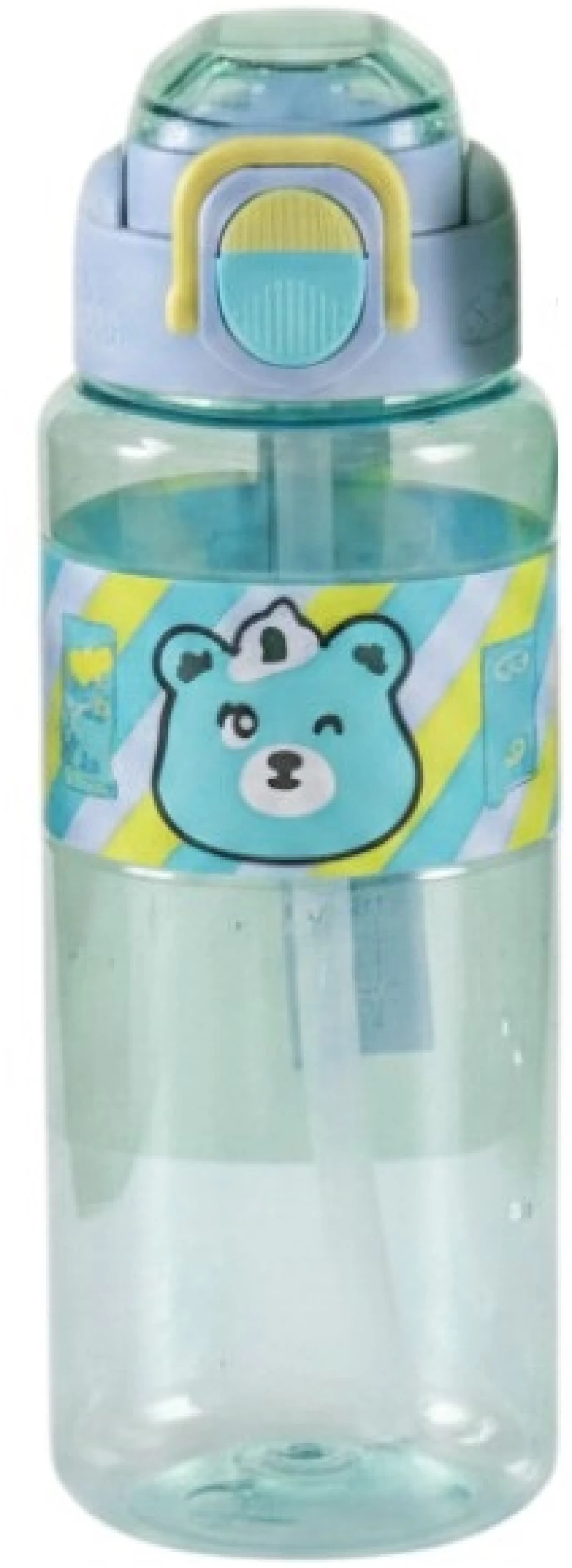 Παιδικό παγούρι πλαστικό με καλαμάκι - 750ml - 413258 - Blue