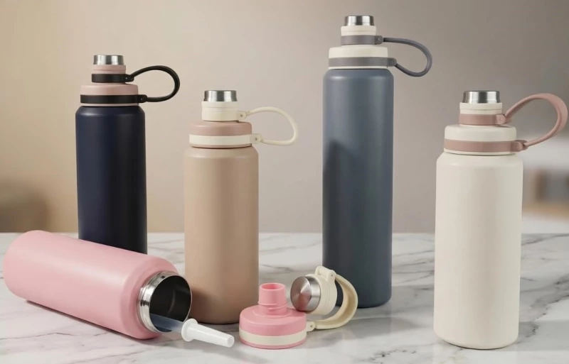 Φορητό παγούρι-θερμός - 600ml - 413395 - Beige