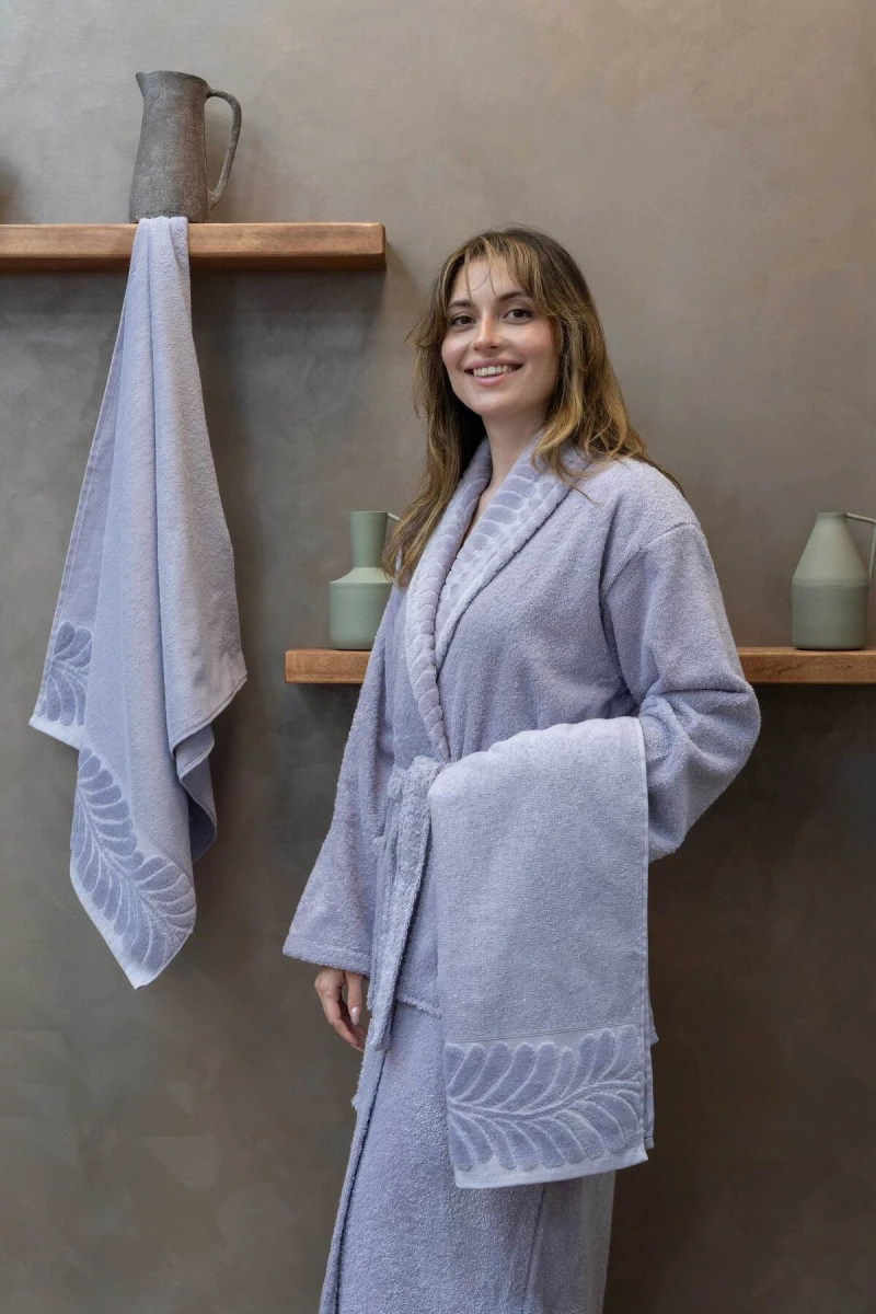 Stewehome Μπουρνούζι γυναικείο από 100% βαμβάκι (L)