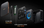 Blackview MP20 Mini PC with Ryzen 3 3300U, 8GB RAM, 256GB SSD, Windows 11 Pro, black