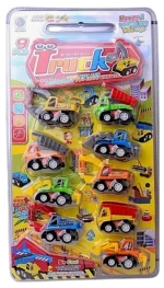 Σετ αυτοκινητάκια με Pull Back - 9pcs - 3988-9 - 233156