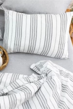 Stewehome Σετ 2 τεμαχίων βαμβακερών μαξιλαροθήκων 50x70 με σχέδιο 70x50 cm