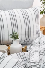 Stewehome Σετ 2 τεμαχίων βαμβακερών μαξιλαροθήκων 50x70 με σχέδιο 70x50 cm