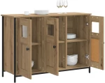vidaXL Πλαϊνό γραφείο Artisan Δρυς 100 x 35 x 70 εκ.