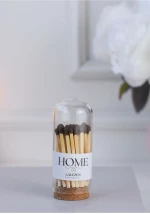 Stewehome γυάλινο φανάρι με ετικέτα σπίτια Καφέ