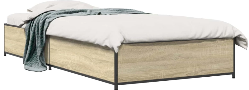 vidaXL Σκελετός Κρεβατιού Sonoma Δρυς 80 x 200 cm Επεξεργασμένο Ξύλο