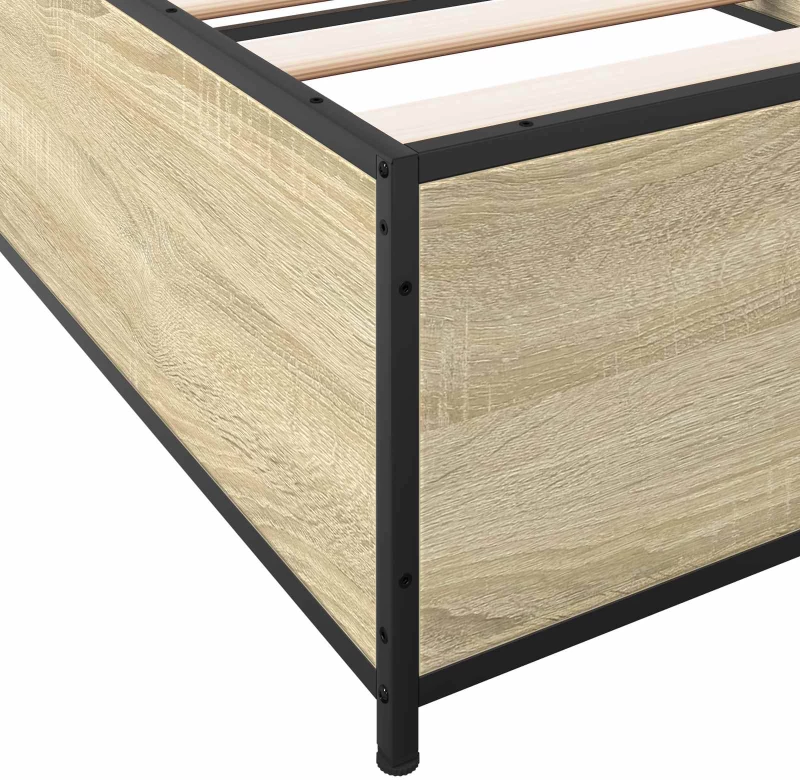 vidaXL Σκελετός Κρεβατιού Sonoma Δρυς 80 x 200 cm Επεξεργασμένο Ξύλο