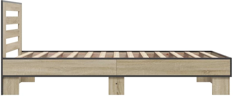 vidaXL Κρεβάτι με Κεφαλάρι Sonoma Δρυς 80 x 200 cm Επεξεργασμένο Ξύλο