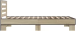 vidaXL Κρεβάτι με Κεφαλάρι Sonoma Δρυς 80 x 200 cm Επεξεργασμένο Ξύλο