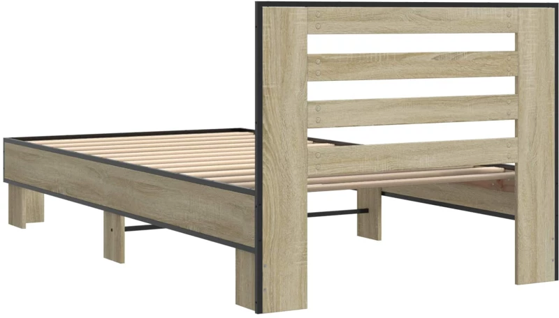 vidaXL Κρεβάτι με Κεφαλάρι Sonoma Δρυς 80 x 200 cm Επεξεργασμένο Ξύλο