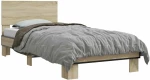 vidaXL Κρεβάτι με Κεφαλάρι Sonoma Δρυς 80 x 200 cm Επεξεργασμένο Ξύλο