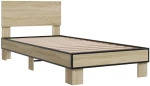 vidaXL Κρεβάτι με Κεφαλάρι Sonoma Δρυς 80 x 200 cm Επεξεργασμένο Ξύλο