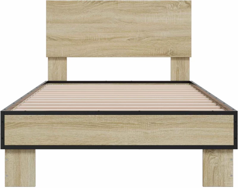 vidaXL Κρεβάτι με Κεφαλάρι Sonoma Δρυς 80 x 200 cm Επεξεργασμένο Ξύλο