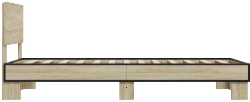 vidaXL Κρεβάτι με Κεφαλάρι Sonoma Δρυς 80 x 200 cm Επεξεργασμένο Ξύλο