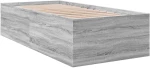 vidaXL Κρεβάτι δαπέδου Γκρι Σκυροδέματος 80 x 200 cm