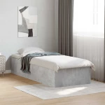 vidaXL Κρεβάτι δαπέδου Γκρι Σκυροδέματος 80 x 200 cm