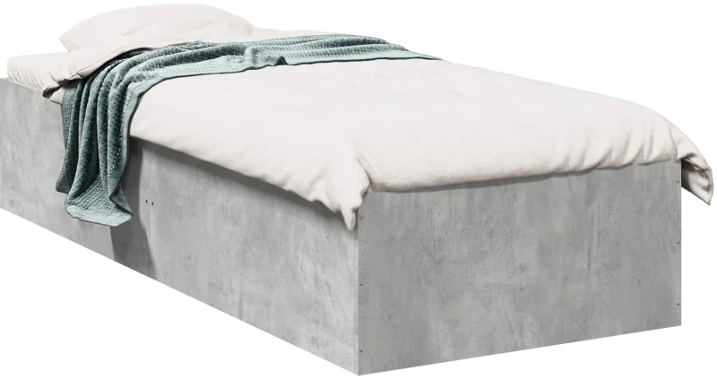 vidaXL Κρεβάτι δαπέδου Γκρι Σκυροδέματος 80 x 200 cm