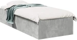 vidaXL Κρεβάτι δαπέδου Γκρι Σκυροδέματος 80 x 200 cm