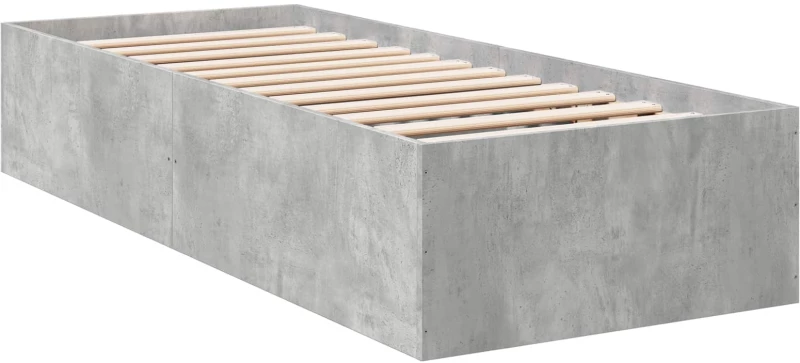 vidaXL Κρεβάτι δαπέδου Γκρι Σκυροδέματος 80 x 200 cm