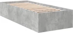 vidaXL Κρεβάτι δαπέδου Γκρι Σκυροδέματος 80 x 200 cm