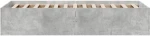 vidaXL Κρεβάτι δαπέδου Γκρι Σκυροδέματος 80 x 200 cm