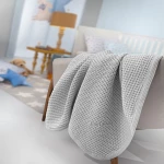 Κουβέρτα Βρεφική Bella Silver Guy Laroche Κούνιας 110x130cm 100% Βαμβάκι