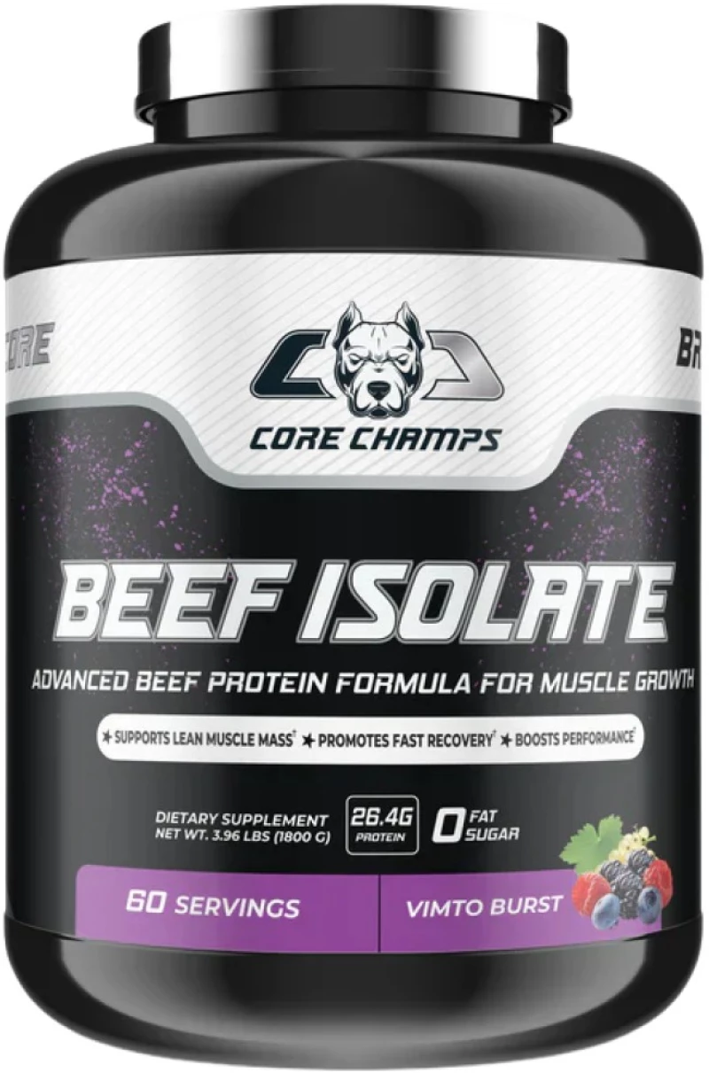 Core Champs by Kai Greene Beef Isolate Clear | 0 Sugar ~ 0 Fat ~ 88% Advanced Beef Protein [1800 Γραμμάρια] Φρούτα του δάσους