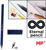 MP eternal μολύβι PE560 με γόμα & 2x ανταλλακτικές μύτες  μπλε