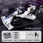 CZ04 2-σε-1 Ιπτάμενο Αυτοκίνητο RC Drone Πράσινο με 1 Μπαταρία