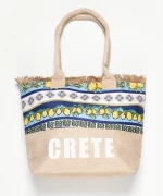 Τσάντα με χερούλι (49cm x 15cm x 34cm) λεμόνι 2 CRETE - -