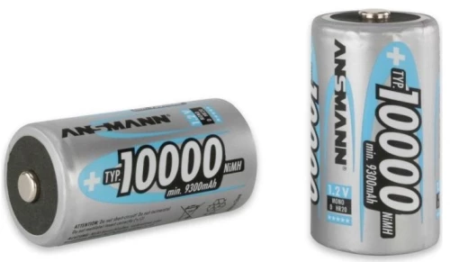 1x2 Ansmann NiMH rech.bat. 10000 Mono D 9300 mAh (5030642)