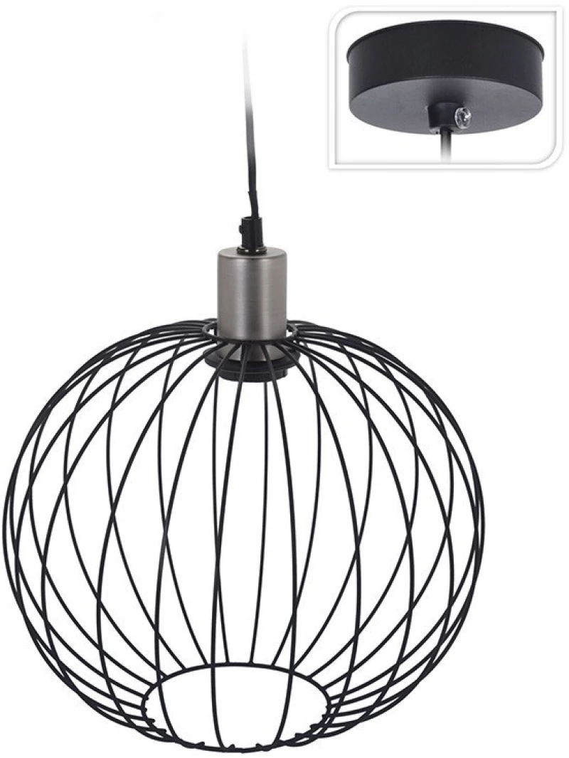 ΦΩΤΙΣΤΙΚΆ ΟΡΟΦΉΣ HANG LAMP H&AMPS COLLECTION METAL SILVER FIT  HZ16005