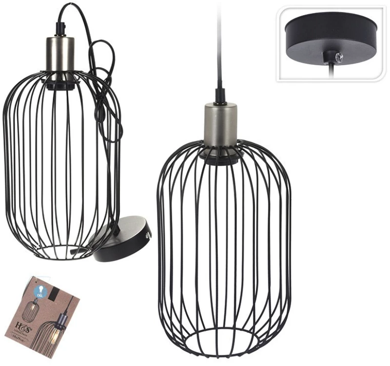 ΦΩΤΙΣΤΙΚΆ ΟΡΟΦΉΣ HANG LAMP H&AMPS COLLECTION METAL SILVER  HZ1600510