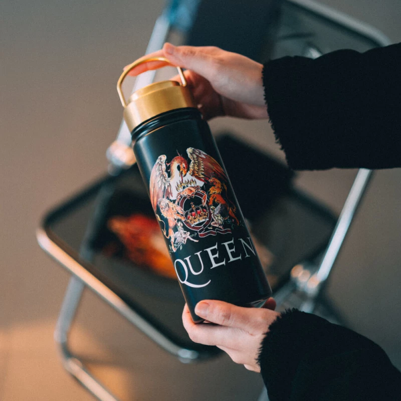 512132 ΜΕΤΑΛΛΙΚΟ ΜΠΟΥΚΑΛΙ HOT-COLD 550ML QUEEN