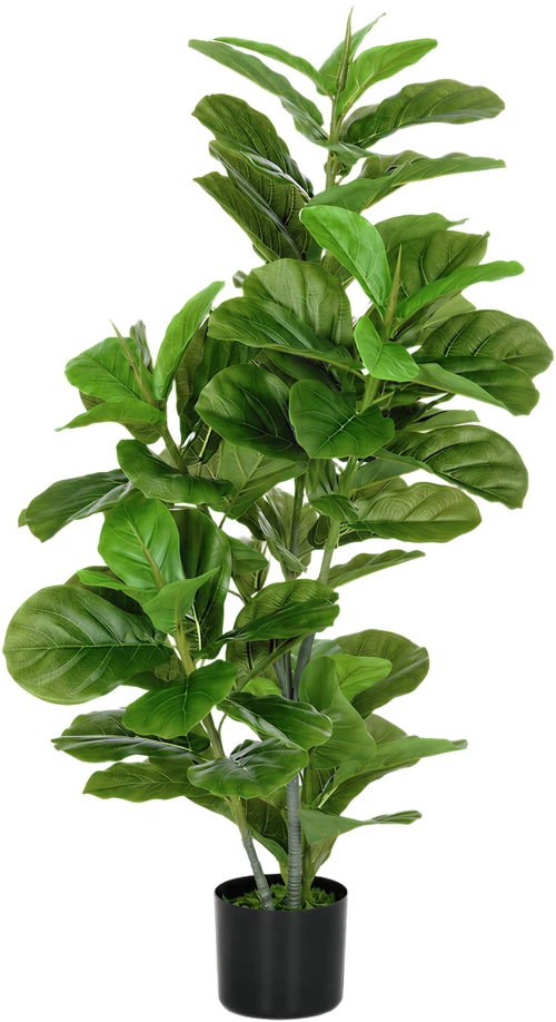 Τεχνητό Φυτό Ficus 110 cm ύψος με 90 φύλλα & γλάστρα για σαλόνι