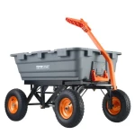 VEVOR Poly Garden Dump Cart Heavy-ty Yard Carts and Wagons 1500 lbs/680,4 kg 13"/33 cm Ελαστικά