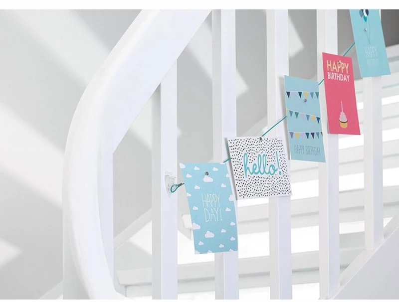 Άγκιστρα Tesa αυτοκόλλητα Powerstrips Deco 5τμχ διαφανές