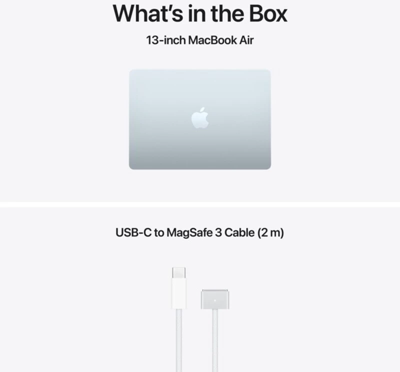 Apple MacBook Air 13.6" Liquid Retina Display (M5 10‑core/24GB/1TB SSD) US - Sky Blue