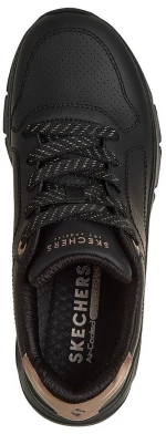 Skechers Premium Leather UNO Icon - Idolized Air 177767-BBK SKECHERS Μαύρο