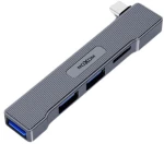 USB-C Hub 4 σε 1 Moxom – Ευέλικτη Συνδεσιμότητα με Αναγνώστη Καρτών MX-HB12